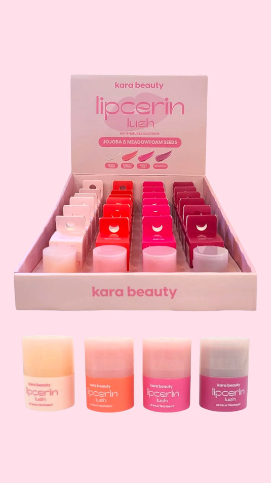 Lips- Kara Lipcerin Lush Lip Balm Treatment (24pc display, $4.25 each)