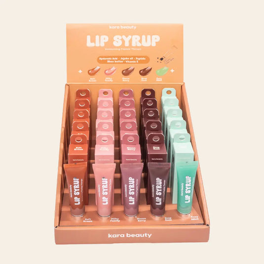 Lips-Kara Beauty Lip Syrup Moisturizing Peptide Therapy L4-17-D-NEW (25pc display + tester)