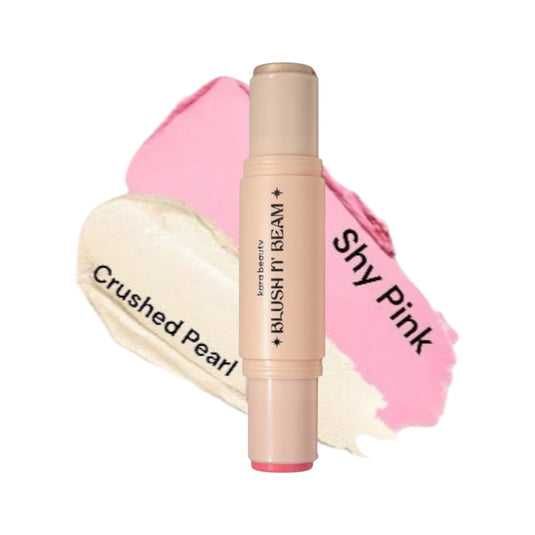 Face- Kara Blush N’ Beam Highlight & Blush Stick Crushed Pearl/Sky Pink F5-17-01 (3pc bundle, $4.25 each)