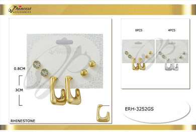 Jewelry- Earring Set ERH-3252GS (12pc pack)