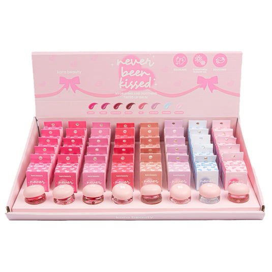 Lips-Kara Beauty Never Been Kissed Hydrating Tinted Lip Balm L8-23 ($4 each, 40pcs display)