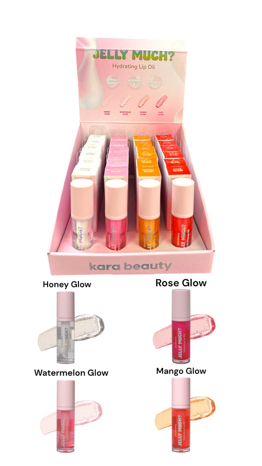 Lips- Kara Jelly Much? Lip Oil L4-16-D (24pc display)