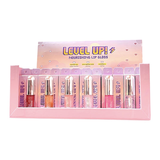 Lips- Kara Level Up Lip Gloss L6-03-D (72pc display)