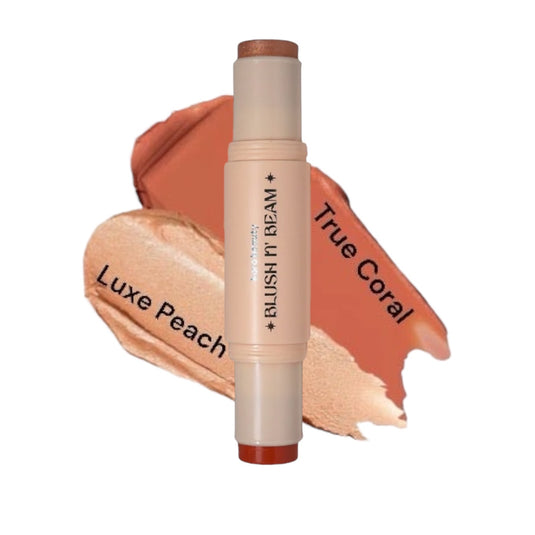 Face- Kara Blush N’ Beam Highlight & Blush Stick Luxe Peach/True Coral F5-17-04 (3pc bundle, $4.25 each)