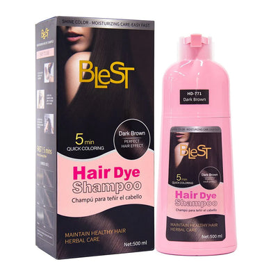 Hair- BLEST 16.9oz Hair Dye Shampoo- Dark Brown (4pc bundle,$5.50 each)