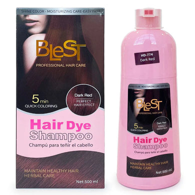 Hair- BLEST 16.9oz Hair Dye Shampoo- Dark Red (4pc bundle,$5.50 each)