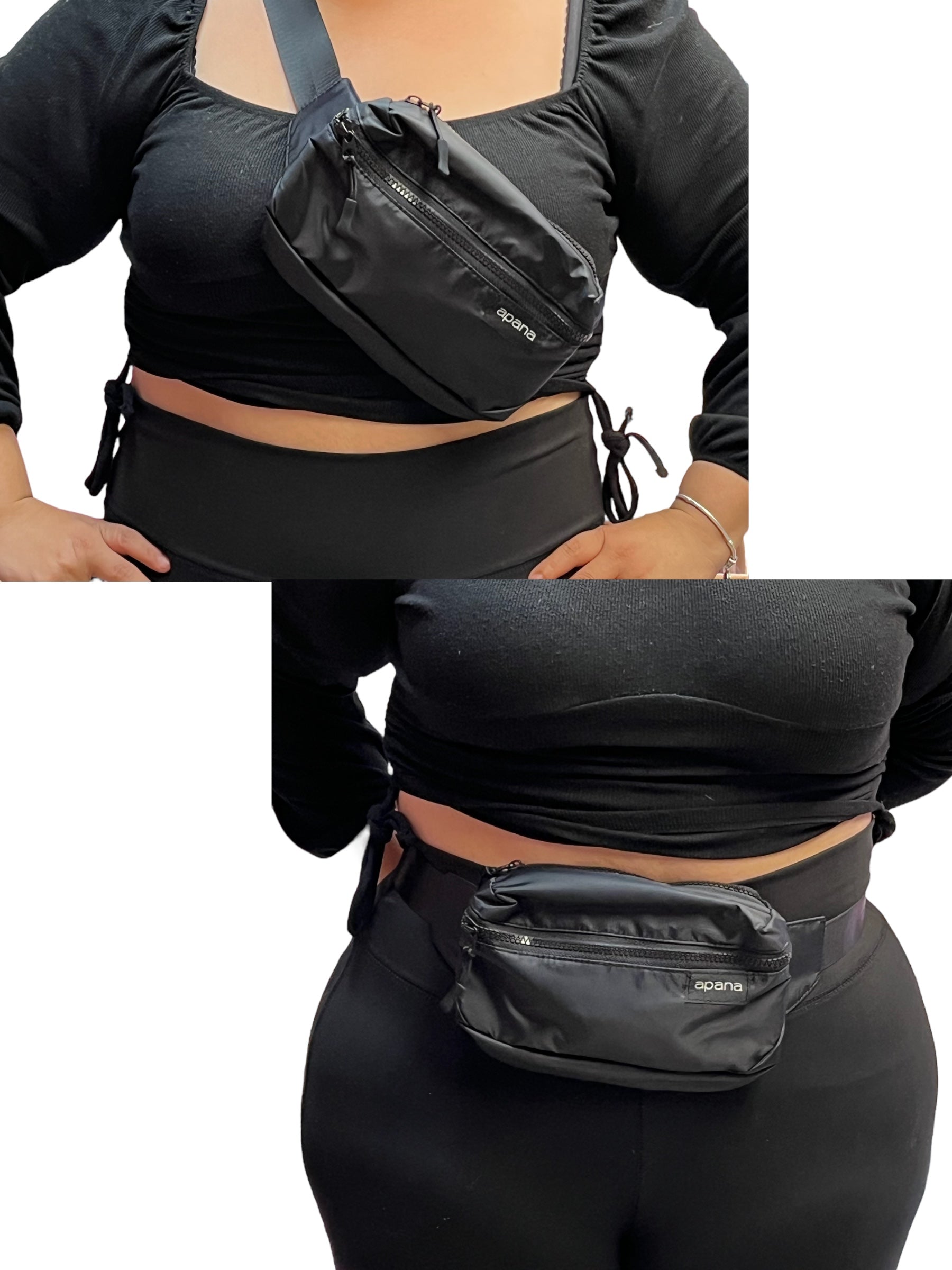 Novelties Fanny Pack Black (4pc bundle,4.50 each)