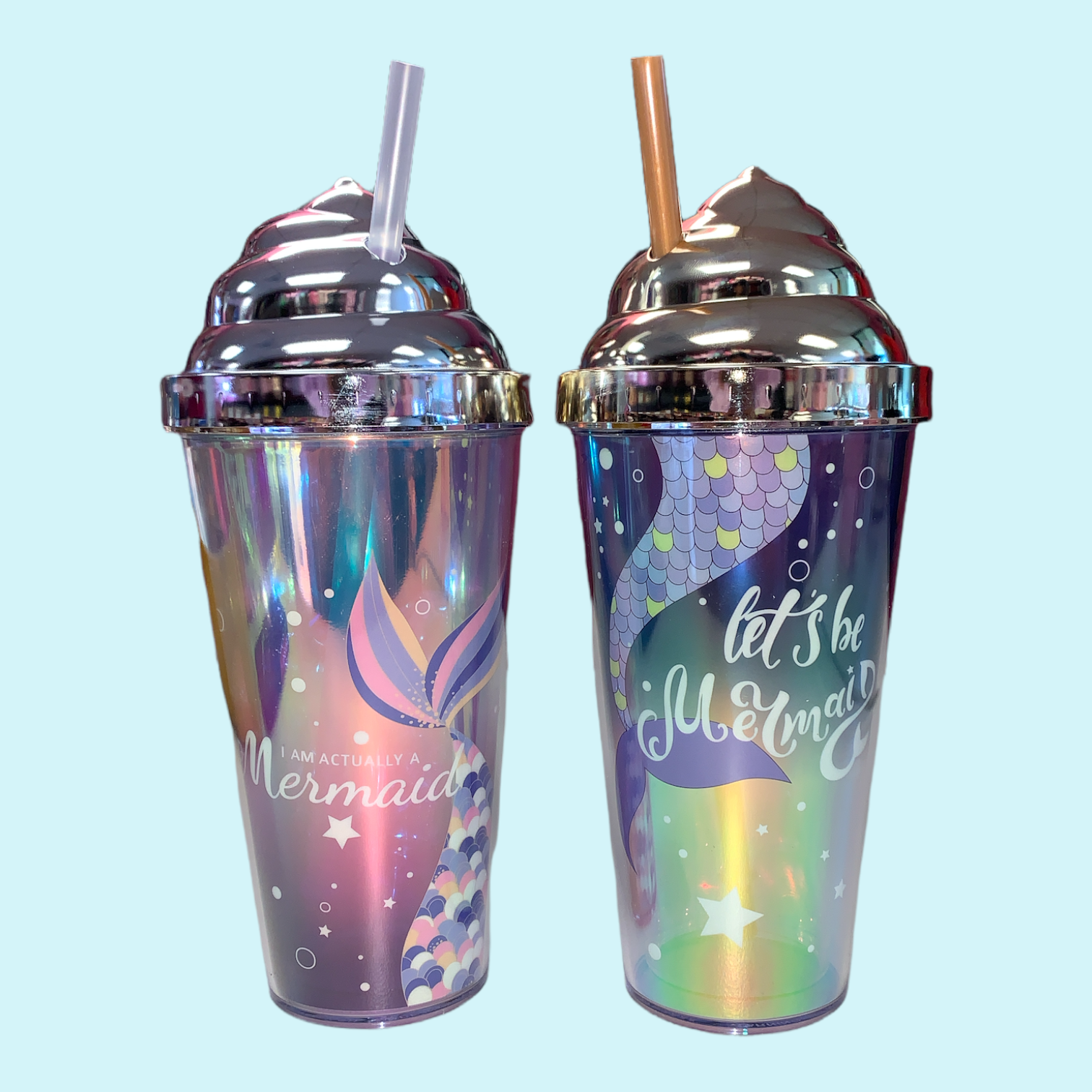 Mermaid straws tumbler #tumblertok #mermaidstraws #gifts #tiktokshop #