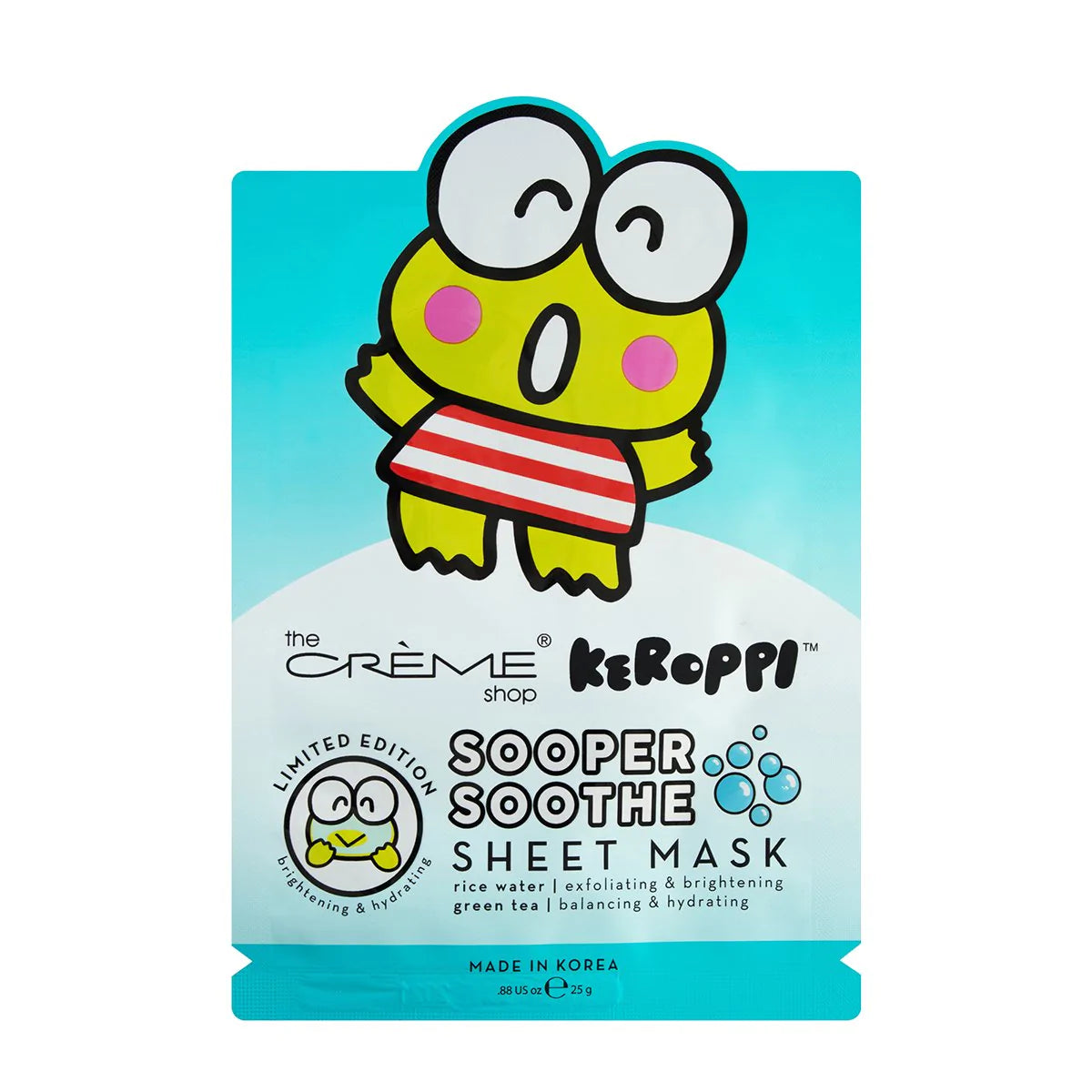 Crème Keroppi Sooper Soothe Sheet Mask CRMAKPSS (6pc bundle,2.50 ea