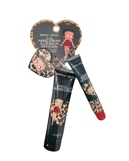 Accessories-Celavi x Betty Boop Hand Cream And Lip Balm Set Keychain B50462R4 ($3.25 each, 4pc Bundle)