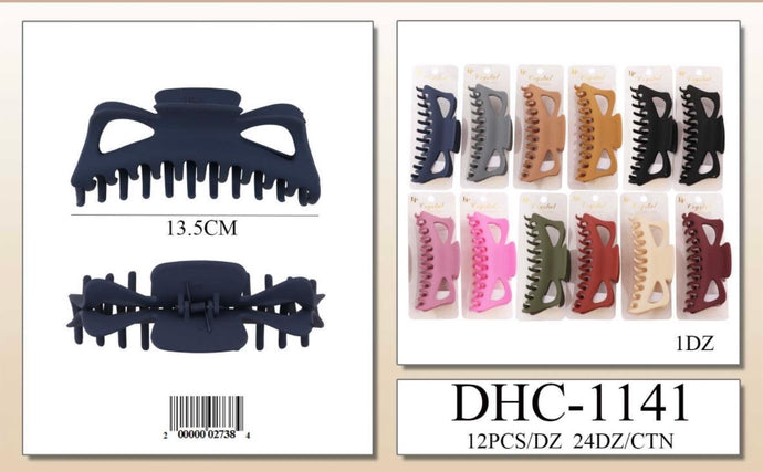 Hair-Extra Large Hair Clip DHC-1141 (12pc pack)