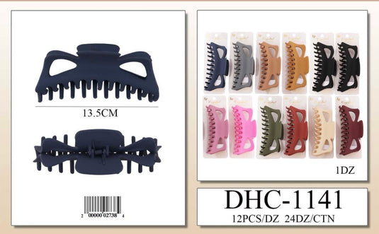 Hair-Extra Large Hair Clip DHC-1141 (12pc pack)