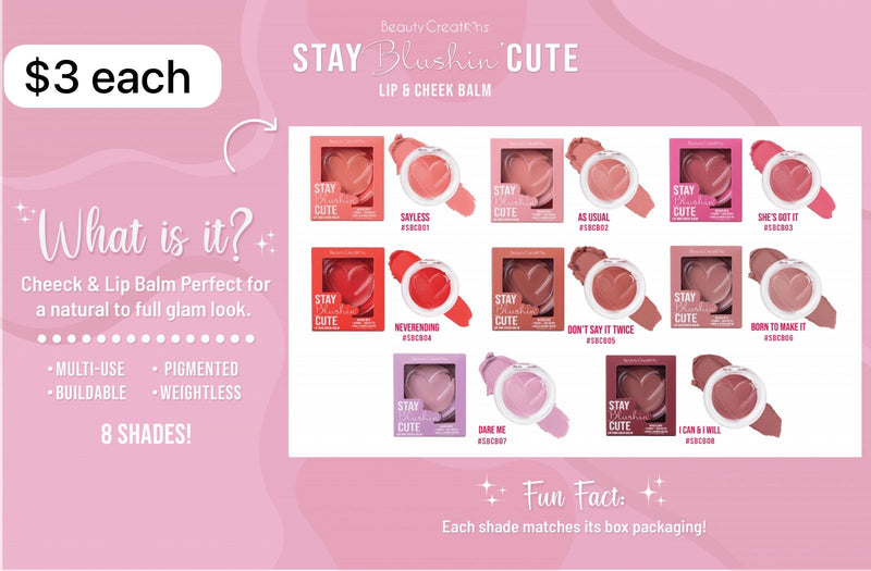 Load image into Gallery viewer, Face- Beauty Creations Stay Blushin Cute - She’s Got It SBCB03 (3pc bundle,$3 each)
