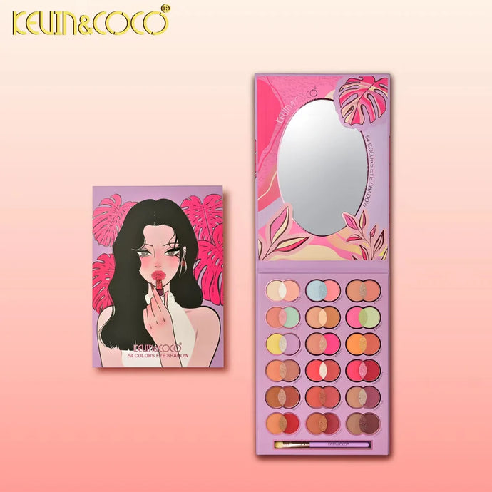 Eyes-Kevin&Coco Melody Breeze 54-Color Eyeshadow Palette KC1023 ($4.75 each, 4pc bundle)
