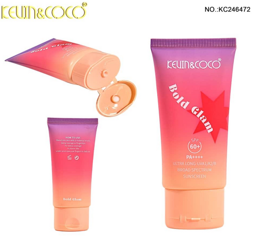 Skincare- Kevin&Coco Bold Glam Face Sunscreen SPF 60+ KC246472 (24pc display, $1.50 each)