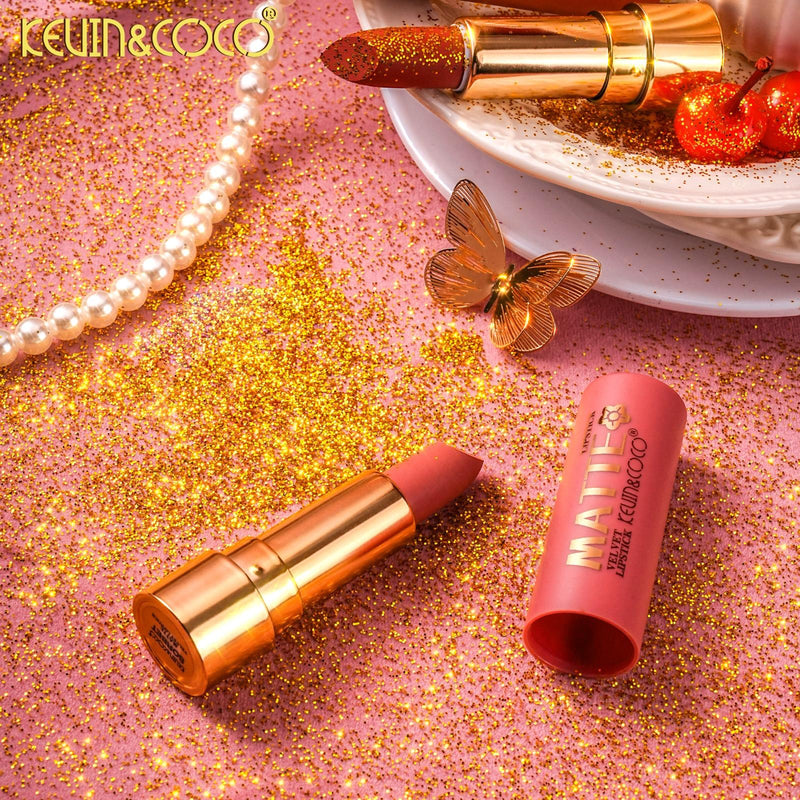 Load image into Gallery viewer, Lips-Kevin&amp;Coco Pink Flowers Velvet Lipstick KC1489 ($1 each, 24pc Display)
