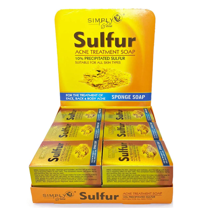 Load image into Gallery viewer, Skincare- Simply Bella Sulfur Acne Treatment Soap SIM020 (12pc box, $2 each)
