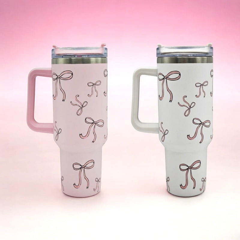 Load image into Gallery viewer, NOVELTIES-Stainless Steel 40oz Bow Tumbler T642172 ($7.50 each,6pc min.)
