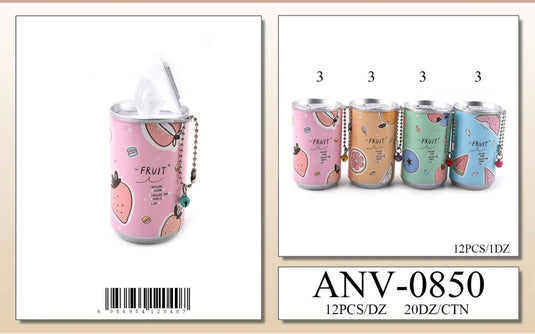 Accessories-Fruit Can Mini Tissue Holder ANV-0850 (12pc pack)