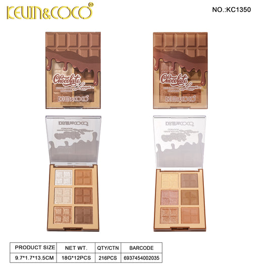 Face-Kevin&Coco Chocolate Lover Highlight & Contour Palette KC1350 ($2.75 each, 12pc display)