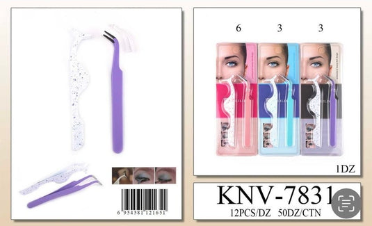 Accessories- Assorted Eyelash Applicator KNV-7831 (12pc pack)