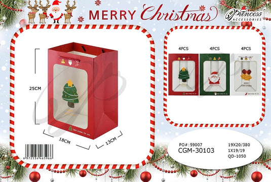 Novelties-Christmas Gift Bag CGM-30103 (12pc pack)