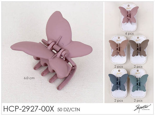 Hair- Butterfly Hair Clip HCP-2927-00X (12pc pack)