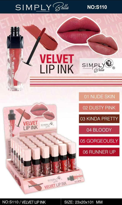 Lip-Simply Bella Velvet Lip Ink S110 ($1.16 each, 36pc display)