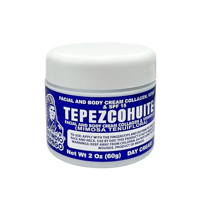 Skincare- Del Indio Papago Tepezcohuite Facial & Body Day Cream Collagen & Vitamin E 60g (6pc bundle,$3.50 each)