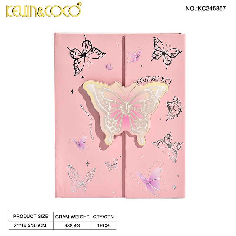 Load image into Gallery viewer, Eyes-Kevin&amp;Coco Butterfly 94-Colors Face Palette KC245857 ($12 each, 4pc bundle)
