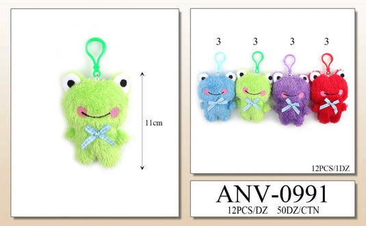 Accessories-Cute Frog Keychain ANV-0991 (12pc pack)