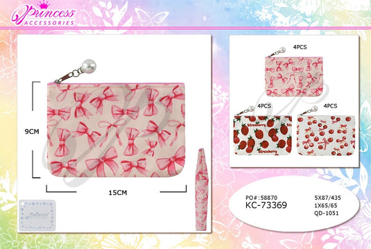 Accessories-Cherry Bow Coin Purse KC-73369 (12pcs pack)