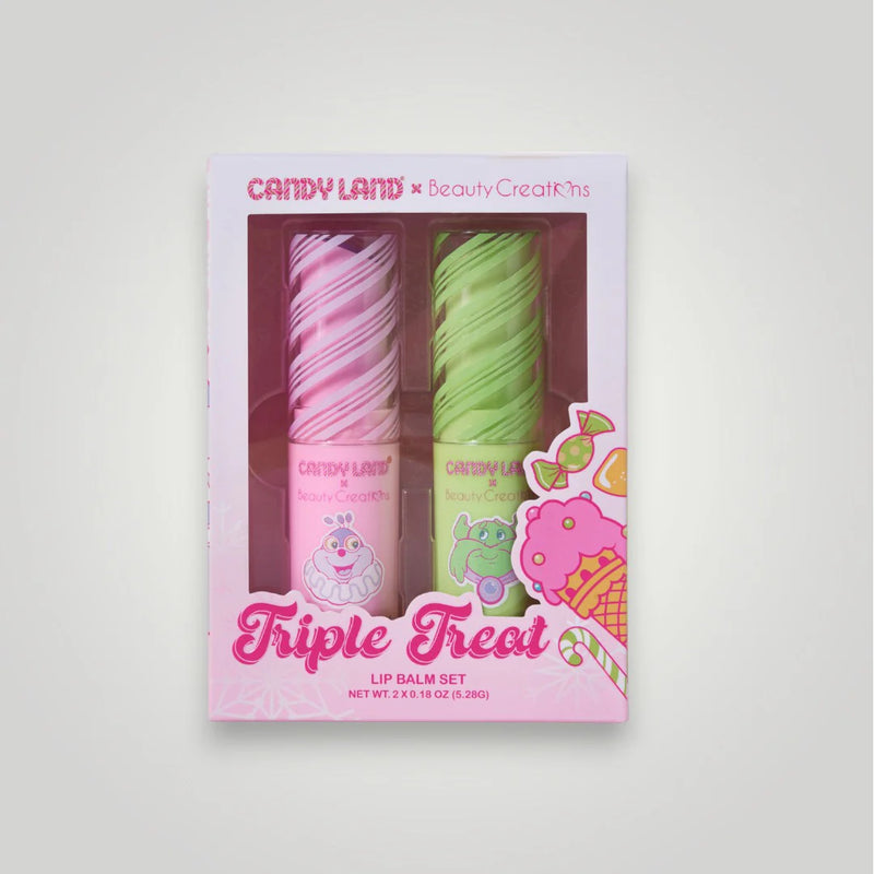 Load image into Gallery viewer, Lips- Beauty Creations x Candyland Triple Treat Lip Balm Set #CL-LPBS ($6 each, 4pc bundle)
