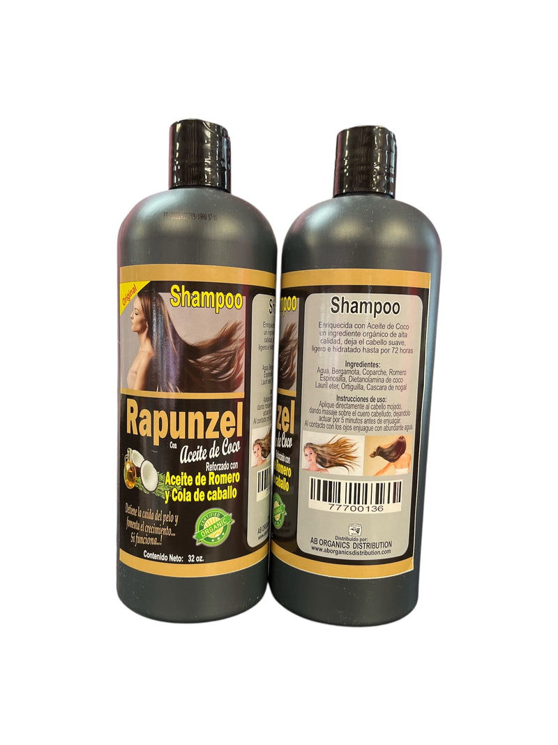 Load image into Gallery viewer, Hair- Shampoo Rapunzel con Aceite de Coco 32oz. (4pc bundle, $4.50 each)
