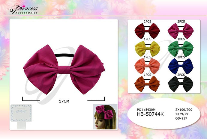 Hair- Hair Bow Headband HB-50744K (12pc pack)