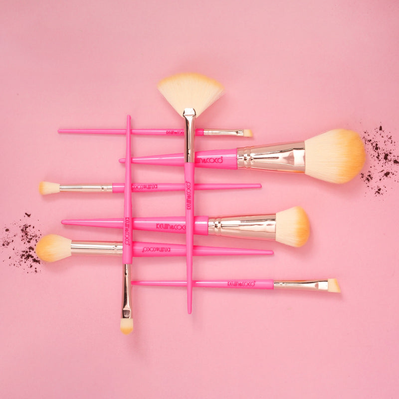 Load image into Gallery viewer, Accessories-Kevin&amp;Coco Perfect Canvas Makeup Tool Kit KC1167-HOT PINK  ($13 each, 2pc bundle)
