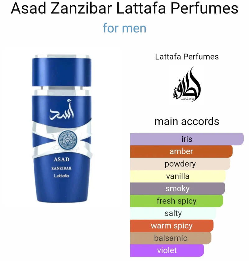 Load image into Gallery viewer, Perfumes- Asad Zanzibar by Lattafa Eau De Parfum 3.4oz/100ml (1pc)
