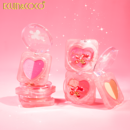 Face-Kevin&Coco Sweet Cherry Pie Heart Blush KC1178 ($1 each, 24pc display)