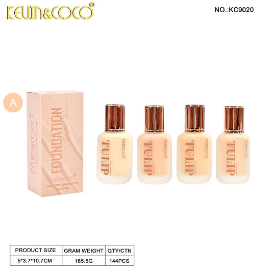 Face-Kevin&Coco Tulip Foundation KC9020-1 ($2.25 each, 12pc display)