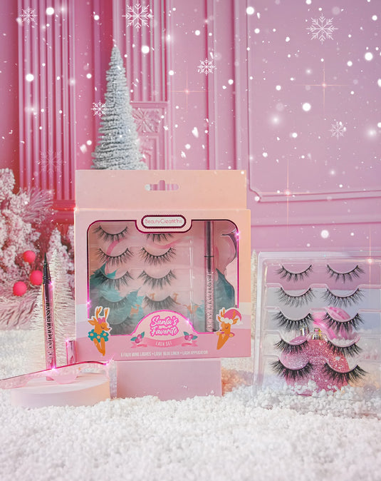 Eyes- Beauty Creations OH Deer Santa’s Favorite Lash Set  #BCRC- LS (3pc bulk, $12 each)