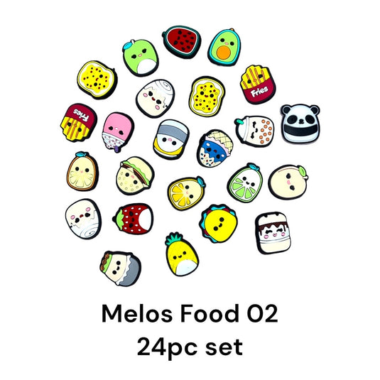 Shoe charms- Melos Food 02 (24pc pack)