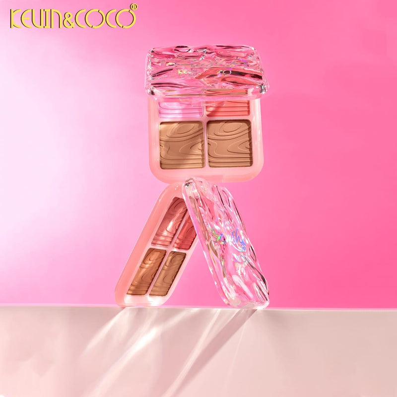 Load image into Gallery viewer, Face-Kevin&amp;Coco Mermaid Blush&amp;Contour Palette KC248872 ($1.50 each, 12pc display)
