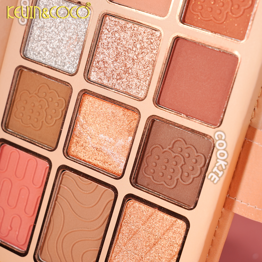Eyes-Kevin&Coco Cookie Eyeshadow Palette + Brushes KC1480 ($5 each, 6pc bundle)