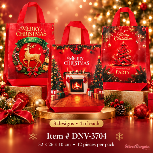 Accessories-Christmas Gift Bag DNV-3704 (12pc pack)