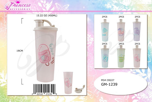 Novelties-Plastic Water Bottle GM-1239 (12pc pack)