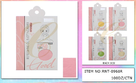 Accessories-Oil Blotting Paper RNT-0968R (12pc pack)