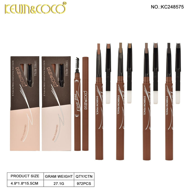 Load image into Gallery viewer, Eyebrow-Kevin&amp;Coco Ultra Fine Eyebrow Pencil KC248575 ($1.50 each, 36pc display)
