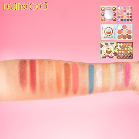 Eyes-Kevin&Coco Cake Eyeshadow & Face Palette KC1225 ($5.75 each, 4pc bundle)