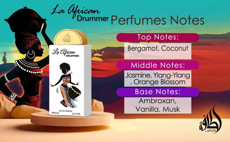 Load image into Gallery viewer, Perfumes-Lattafa La African Drummer Eau De Parfum 3.4oz/100ml
