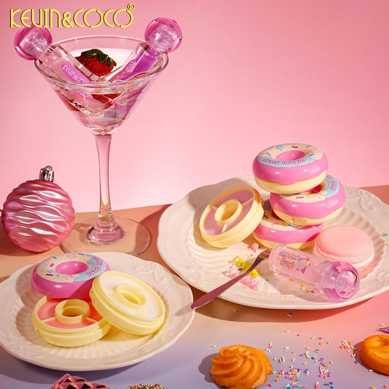 Load image into Gallery viewer, Lips-Kevin&amp;Coco Sweet Magic Donut Lip Balm KC1236 ($1.50 each, 12pc display)
